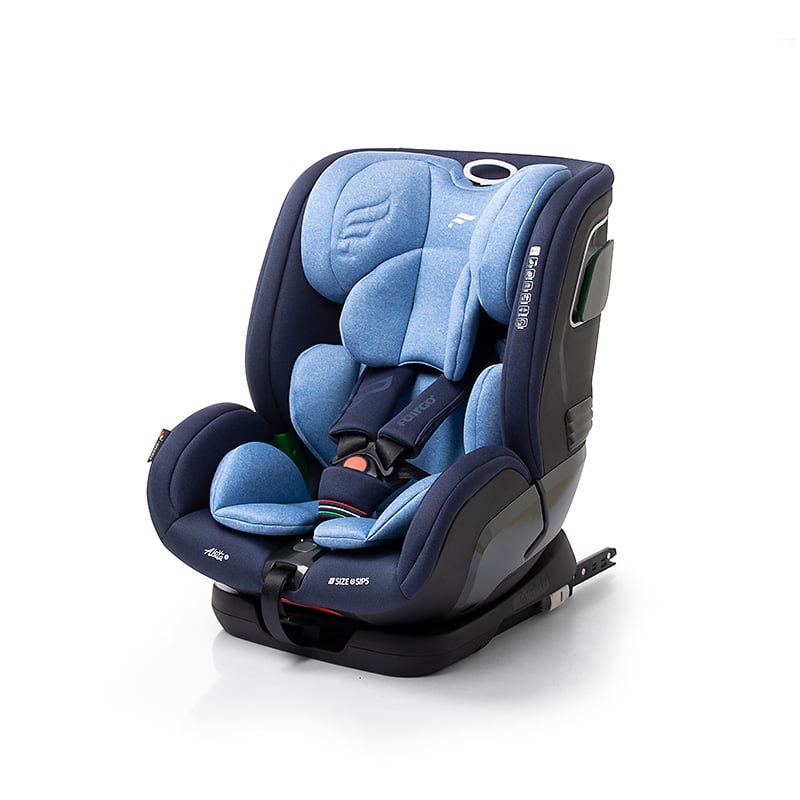 ABITA car seat True Blue. For 76 to 150 cm tall children