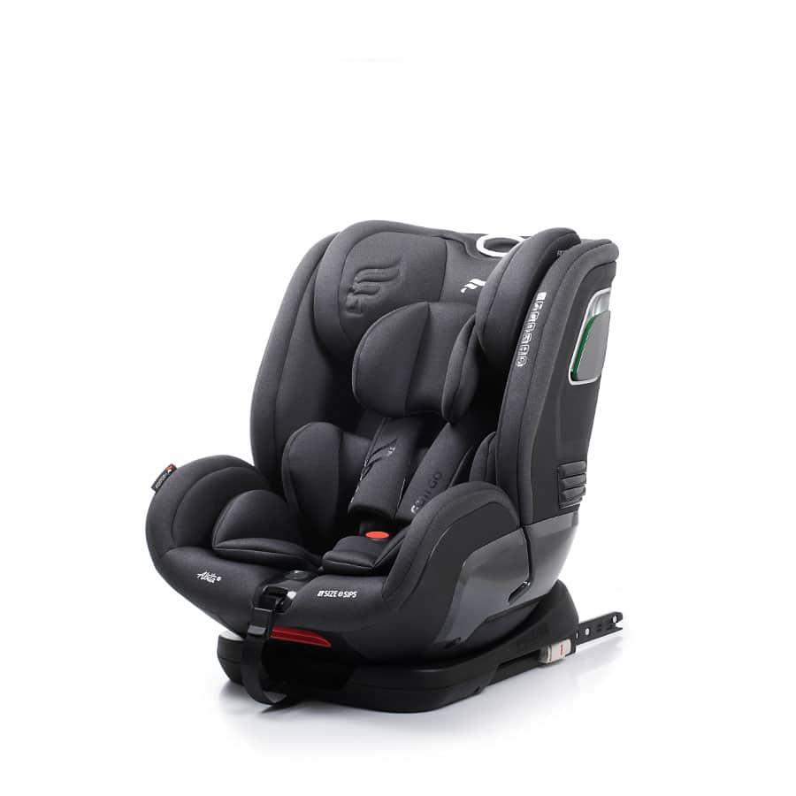 ABITA car seat color grey. For 76 to 150 cm tall children